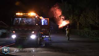 Uitslaande brand boerderijloods in Maarheeze [upl. by Gabi]