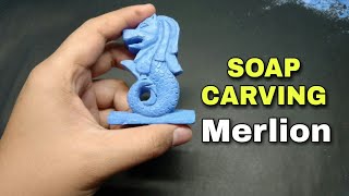 How to make a soap carving Merlion [upl. by Dlaregztif]