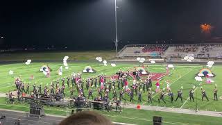 Bellevue West Marching Band at 2023 NSBA State Championships [upl. by Nyrhtak]