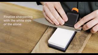 How to use a Fiskars Whetstone  sharpening tutorial [upl. by Mcgregor]