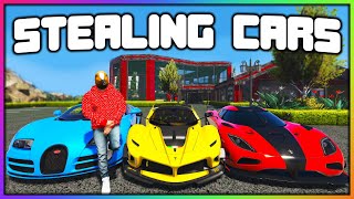 GTA 5 Roleplay  STEALING EVERY CAR FROM REDLINE  RedlineRP [upl. by Oremor]