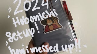 2024 hobonichi set up  watch me struggle [upl. by Aihtebat]