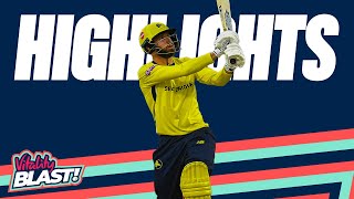 James Vince Hits Magical Century  Somerset v Hampshire  Highlights  Vitality Blast 2022 [upl. by Ydnamron]