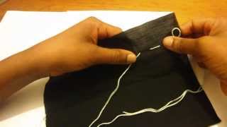 How to Baste Stitch  Tacking Stitch  Beginners Hand Sewing amp Embroidery DIY [upl. by Latrina28]