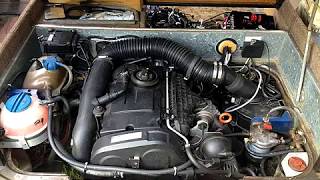 VW Transporter T3 Syncro Engine Conversion using a Golf Mk5 20TDI BKDPD [upl. by Eilyr]