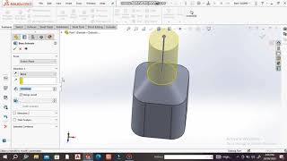 Solidworks Extrude and Loft Feature [upl. by Einon]