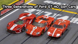 Ford GT HO Slot Cars from Aurora and AFX Racemasters [upl. by Emixam894]