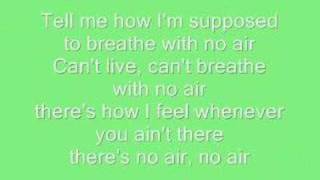 No Air  Jordin Sparks Ft Chris Brown  With Lyrics [upl. by Ayatnohs]