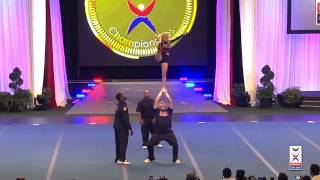 Team USA Partner Stunt  Cheer Worlds 2014 [upl. by Resee]