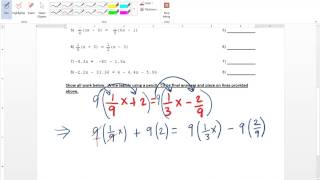 Readiness Test 1A Review  MTH 098 [upl. by Ahsikar]