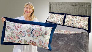 ✨ Oxford Pillow Covers  A Sewing Technique For Beginners  Make Easy Cover [upl. by Sy14]