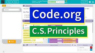 Codeorg Lesson 77 Loops Practice  Tutorial with Answers  Unit 6 CS Principles [upl. by Otxis]