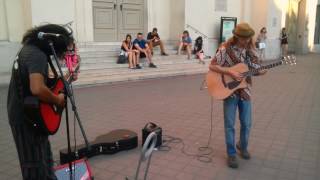 Busking in Budapest  Red House Jimi Hendrix [upl. by Guido]