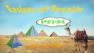 Pyramide Volumen und Oberfläche berechnen  einfach erklärt [upl. by Shandra]