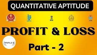 Profit amp Loss  Part 2  Successive Discount  Optional Approach for VLW  SSC CHSL CGL GD [upl. by Aicnorev]