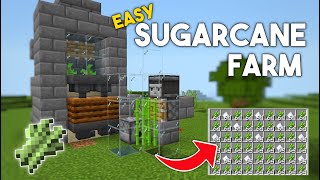 FAST amp EASY Sugarcane Farm 117 Minecraft PEBedrock  mcpexboxps4switchwindows [upl. by Daniell683]