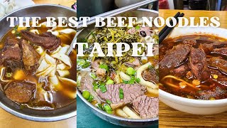 MUST TRY Taiwanese BEEF NOODLE Soup  Taipei Taiwan [upl. by Poppas]