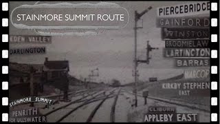 DarlingtonSTAINMORE SUMMITPenrith snow amp steam DMU train ride 1961 [upl. by Kenway940]