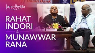 Munawwar Rana amp Rahat Indori  Mushaira Aur Hum  JashneRekhta [upl. by Oibirot]