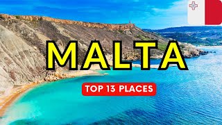 13 Best Places To Visit In Malta 🇲🇹  Malta Travel Guide 2024 [upl. by Rubens]