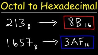 Octal to Hexadecimal Conversion  The Easy Way [upl. by Robina517]