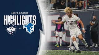 HIGHLIGHTS  UConn Mens Soccer Earns Draw with Seton Hall Saturday [upl. by Notelrahc127]