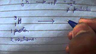 Betaβ emissiondecay of tritium [upl. by Eltrym]