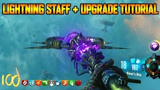 ORIGINS ULTIMATE LIGHTNING STAFF BUILD UPGRADE GUIDE BO3 Zombies Chronicles KIMATS BITE Easter Egg [upl. by Windham]