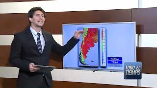 Pronóstico meteorológico por Leonardo De Benedictis 19012024 [upl. by Aiderfla]