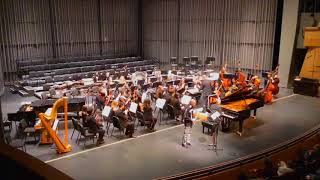 CSUN Symphony Philip Glass Piano concerto No 2 Movement 2 [upl. by Uis]