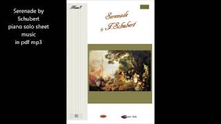 Serenade by Schubert piano solo sheet music pdf mp3 download [upl. by Cletis]