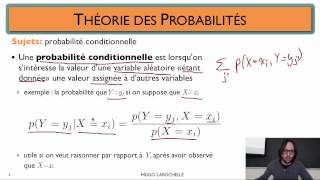 Apprentissage automatique 21  Formulation probabiliste  rappel de la théorie des probabilités [upl. by Fakieh407]