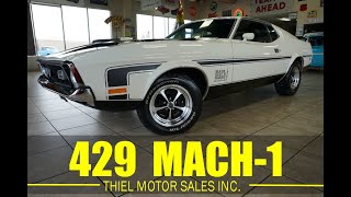 RESTORED 1971 Ford Mustang Mach1 Fastback 429 BigBlock V8 Automatic For Sale  WWWTHIELMOTORSCOM [upl. by Shiverick]