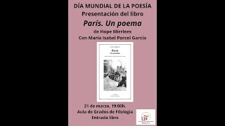 Presentación del libro quotParís Un poemaquot [upl. by Nora419]