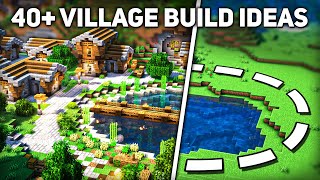 40 Build Ideas for your Minecraft Village [upl. by Billie]