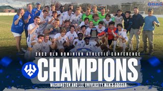 WampL Mens Soccer captures the 2022 ODAC Championship [upl. by Albert]