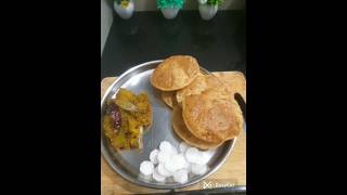 Kaddu ki Bhandare wali sabji aur masala Pudiya shorts cooking [upl. by Rafaj]