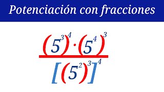 SIMPLIFICAR FRACCIONES con POTENCIAS [upl. by Jezabella]