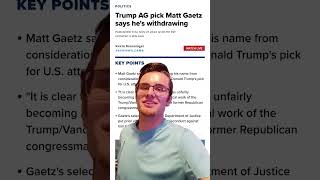 GET FCKED 100 Matt Gaetz withdraws foryou memes funny [upl. by Hallimaj]