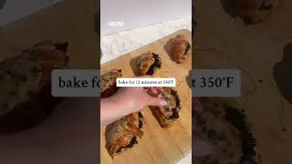 VIRAL cookie and brownie croissant dessert [upl. by Ayahsey]