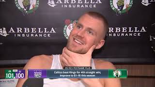 Kristaps Porzingis Post Game Interview  Sacramento Kings vs Boston Celtics [upl. by Meletius]