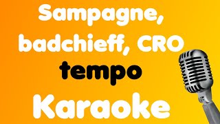 Sampagne badchieff CRO • tempo • Karaoke [upl. by Vitia]