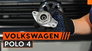 Hoe een veerpoot lager vervangen op een VW POLO 4 HANDLEIDING AUTODOC [upl. by Nyllij]