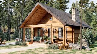 The Perfect Tiny Log Cabin for Small Families  Ultimate Efficiency and Comfort [upl. by Bolt]