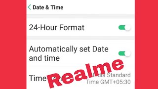 How To Change Time amp Date Settings in Realme all Phone [upl. by Rodolphe]