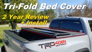 Gator TriFold Tonneau Cover  2 Year Review  Install Best Tacoma Mod [upl. by Carie]