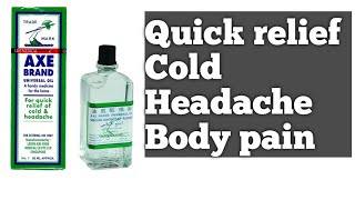 Abu FasCold headachebody Pain reliever medicated universal oil  Full Review [upl. by Misty]