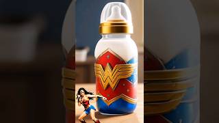 Superheroes as BABY FEEDING BOTTLE 💯 marvel amp DC all charactersaimarvelspidermanavengersshorts [upl. by Schellens]