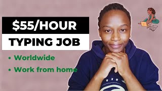 Earn 55Hour Doing Typing Jobs Online from Home For Everyone  Transcription Jobs Review [upl. by Hum]