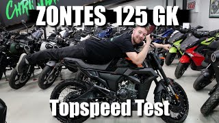 ZONTES 125 GK TOPSPEED TEST 2022  FAZIT [upl. by Quennie]